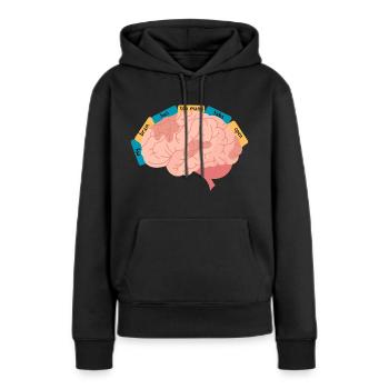 My Brain Has Too Many Tabs Open - Women’s Premium Organic Hoodie - black - Front - Julia (174cm)