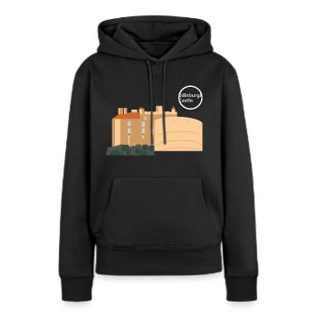 Edinburgh Castle - Frauen Premium Bio Hoodie - Schwarz - Vorne - Julia (174cm)