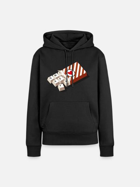 chockeys - Frauen Premium Bio Hoodie - Schwarz