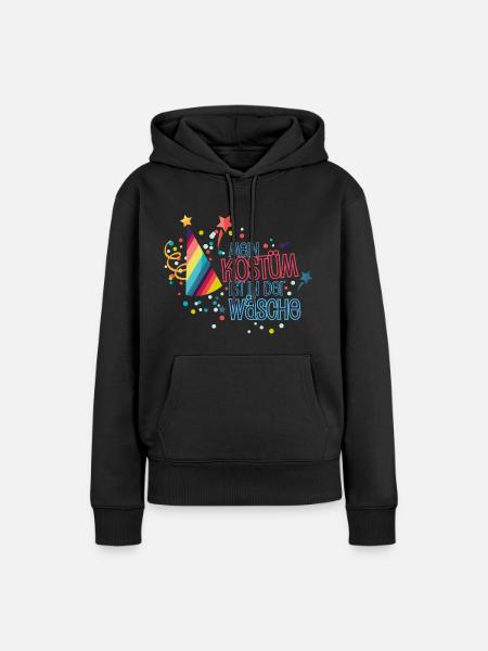 Mein Kostüm Wäsche - Frauen Premium Bio Hoodie - Schwarz