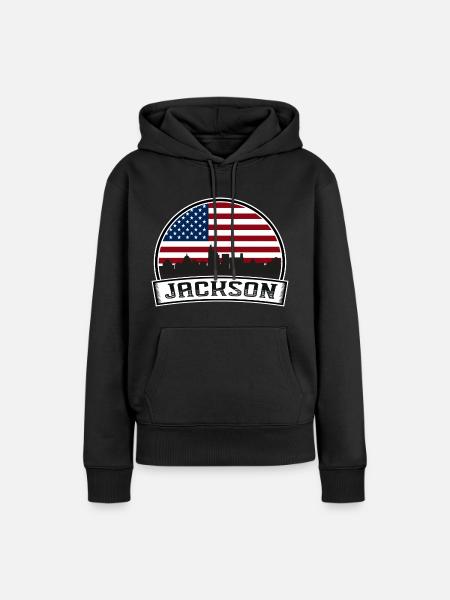 Jackson Skyline - Frauen Premium Bio Hoodie - Schwarz
