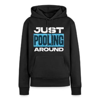 Pool Guy Cleaner Pool Service juste en pool autour - Sweat à capuche Premium bio Femme - noir - Devant - Julia (174cm)