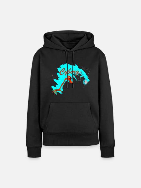 Cyborg - Frauen Premium Bio Hoodie - Schwarz