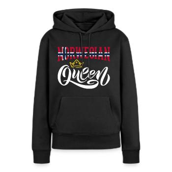 Norwegische Königin Norwegen Norwegische Flagge - Frauen Premium Bio Hoodie - Schwarz - Vorne - Julia (174cm)