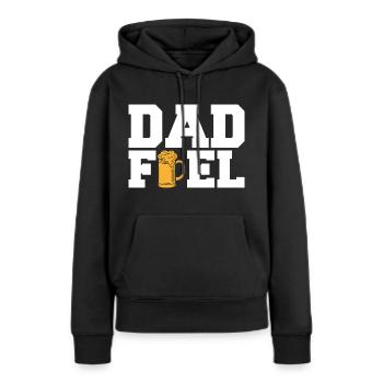 Dad Fuel - Women’s Premium Organic Hoodie - black - Front - Julia (174cm)