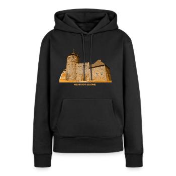 Neustadt Glewe Burg Mecklembourg-Poméranie-Occidentale - Sweat à capuche Premium bio Femme - noir - Devant - Julia (174cm)