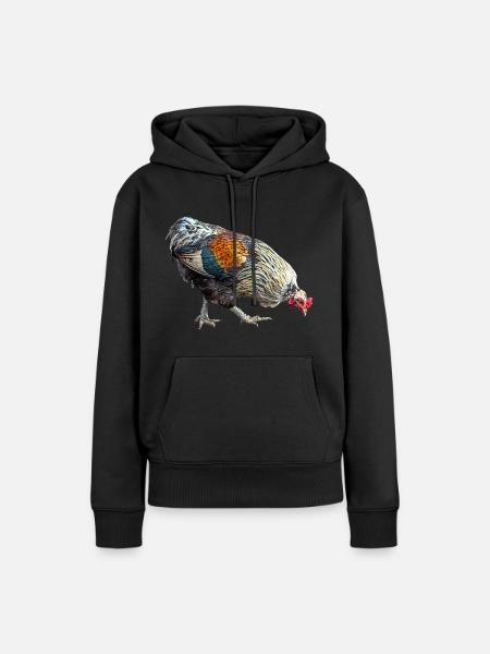 Hühnereier - Frauen Premium Bio Hoodie - Schwarz