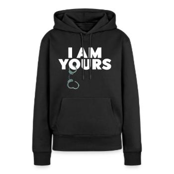 I'M YOURS - BDSM Handschellen Fetisch Geschenk - Frauen Premium Bio Hoodie - Schwarz - Vorne - Julia (174cm)