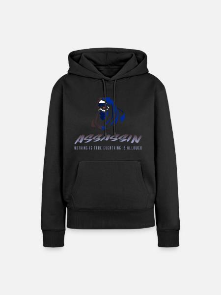 Assassin - Frauen Premium Bio Hoodie - Schwarz