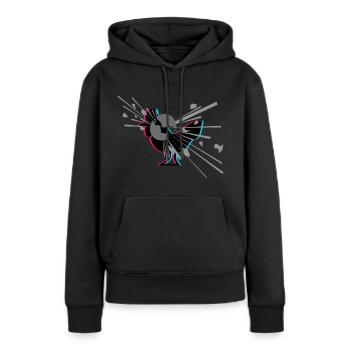 KENNR1CH POULET GRENADE MERCH - Sweat à capuche Premium bio Femme - noir - Devant - Julia (174cm)