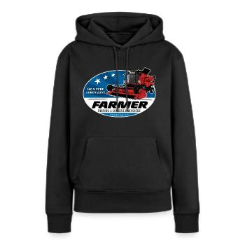 Combine harvester - Combine harvester - Women’s Premium Organic Hoodie - black - Front - Julia (174cm)