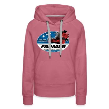 Mähdrescher - Combine harvester - Frauen Premium Bio Hoodie - Malve - Vorne - Isabella (175cm)
