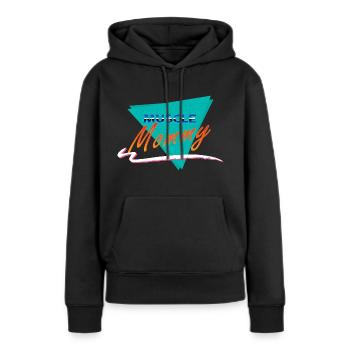 Muskel Mama - Frauen Premium Bio Hoodie - Schwarz - Vorne - Julia (174cm)