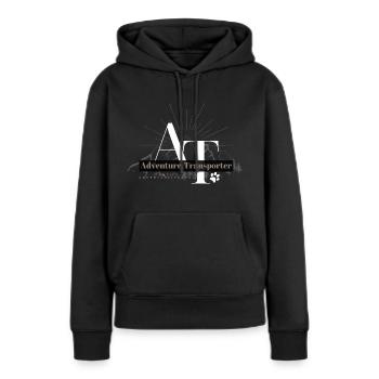 Black - Frauen Premium Bio Hoodie - Schwarz - Vorne - Julia (174cm)