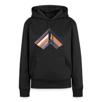 Patineur Skateur Boarder - Sweat à capuche Premium bio Femme - noir - Devant - Julia (174cm)
