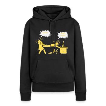 Konsolen Freak - Frauen Premium Bio Hoodie - Schwarz - Vorne - Julia (174cm)