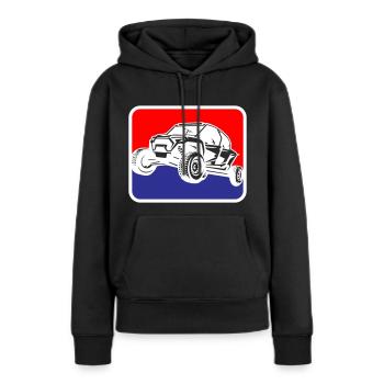 Beach Buggy Holiday Desert Buggy | Les couleurs peuvent être changées - Sweat à capuche Premium bio Femme - noir - Devant - Julia (174cm)
