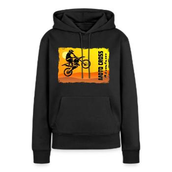 Supercross - Moto Cross - Motocross - Women’s Premium Organic Hoodie - black - Front - Julia (174cm)