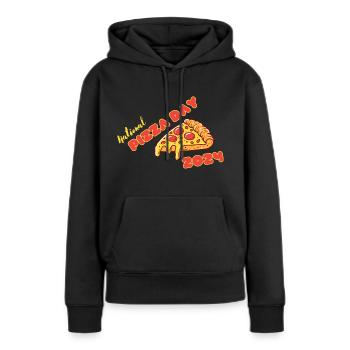 National Pizza Day 2024 - I was there! - Women’s Premium Organic Hoodie - black - Front - Julia (174cm)