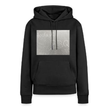 Grillen - Frauen Premium Bio Hoodie - Schwarz - Vorne - Julia (174cm)