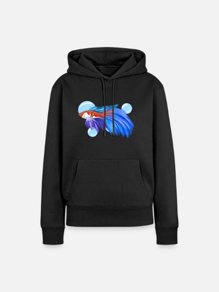 Catfish - Frauen Premium Bio Hoodie - Schwarz