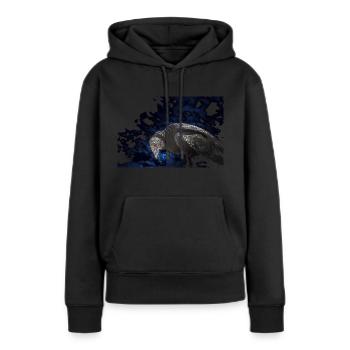 le terrible vautour à l'oeil rouge - Sweat à capuche Premium bio Femme - noir - Devant - Julia (174cm)