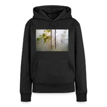 Natur hinter Glas - Frauen Premium Bio Hoodie - Schwarz - Vorne - Julia (174cm)