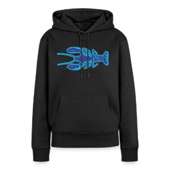 Hummer - Frauen Premium Bio Hoodie - Schwarz - Vorne - Julia (174cm)