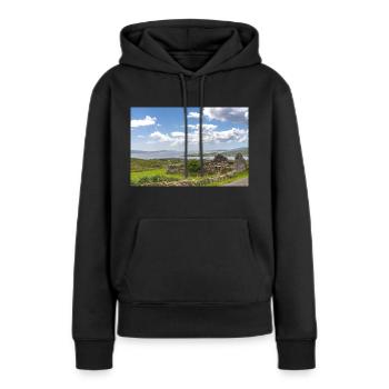 The Ruin - Women’s Premium Organic Hoodie - black - Front - Julia (174cm)