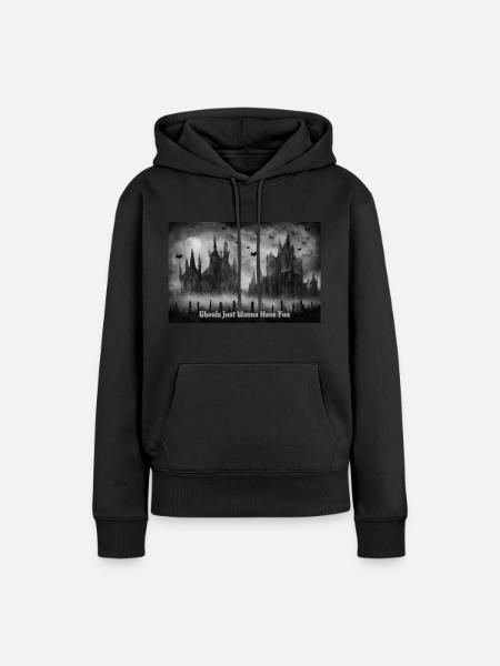 Halloween - Frauen Premium Bio Hoodie - Schwarz