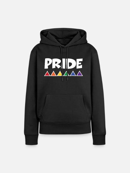 pride2 2 - Frauen Premium Bio Hoodie - Schwarz