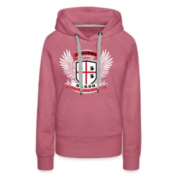Italiano dalla nascita sardo per grazia di dio - Women’s Premium Organic Hoodie - mauve - Front - Isabella (175cm)