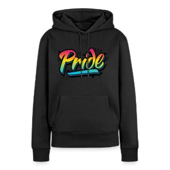 Pride LGBT Gay Queer Gender CSD Party - Sweat à capuche Premium bio Femme - noir - Devant - Julia (174cm)