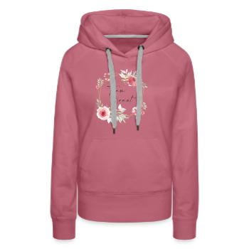 Team Braut - Frauen Premium Bio Hoodie - Malve - Vorne - Isabella (175cm)