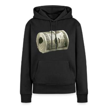 Doller Rolle T-shirt - Frauen Premium Bio Hoodie - Schwarz - Vorne - Julia (174cm)
