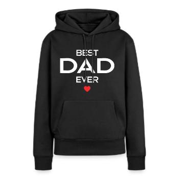 Bester Vater aller Zeiten - Frauen Premium Bio Hoodie - Schwarz - Vorne - Julia (174cm)