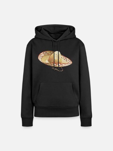 Sombrero // Illustration - Frauen Premium Bio Hoodie - Schwarz