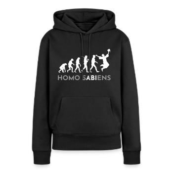 Homo SABIens Jungs Abi Abitur - Frauen Premium Bio Hoodie - Schwarz - Vorne - Julia (174cm)