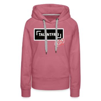 Talentfrei PNG 1 0 0 - Women’s Premium Organic Hoodie - mauve - Front - Isabella (175cm)