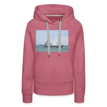 Sailing ship - Women’s Premium Organic Hoodie - mauve - Front - Isabella (175cm)
