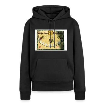Carpe diem - Frauen Premium Bio Hoodie - Schwarz - Vorne - Julia (174cm)