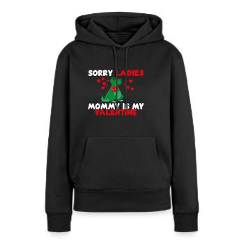 Désolé mesdames pourrir wthie - Sweat à capuche Premium bio Femme - noir - Devant - Julia (174cm)