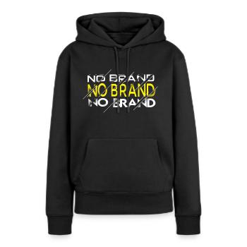 PAS DE MARQUE - TRANCHE - Sweat à capuche Premium bio Femme - noir - Devant - Julia (174cm)