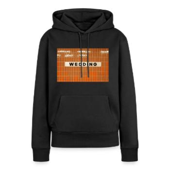 Wedding U-Bahn Station I Geschenk Berlin Liebe - Women’s Premium Organic Hoodie - black - Front - Julia (174cm)