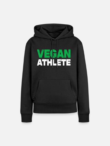Vegan Athlete - Frauen Premium Bio Hoodie - Schwarz