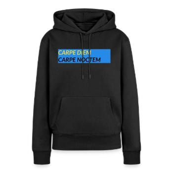 Erobere die Nacht und erobere die Nacht Latein - Frauen Premium Bio Hoodie - Schwarz - Vorne - Julia (174cm)