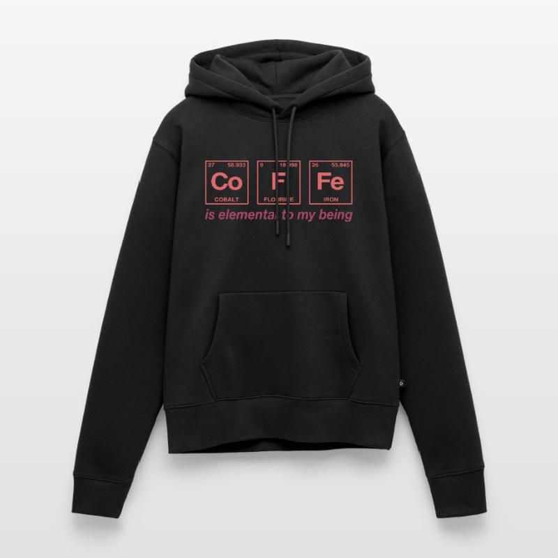 CAFÉ - avec des éléments du système persiode Sweat à capuche Premium bio Femme