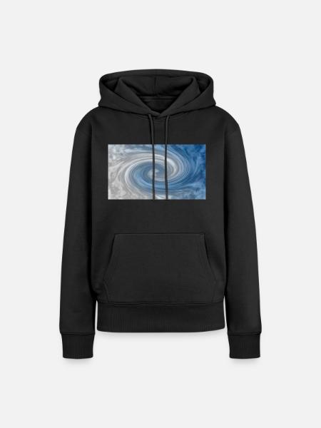 wirbel. - Frauen Premium Bio Hoodie - Schwarz