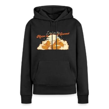Verloren im Labyrinth des Mount Everest - Frauen Premium Bio Hoodie - Schwarz - Vorne - Julia (174cm)
