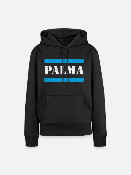 Palma - Frauen Premium Bio Hoodie - Schwarz